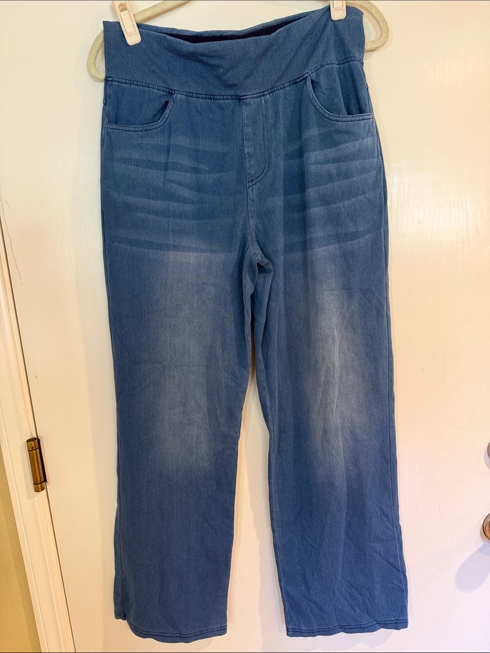 a new day Blue Pull-On Wide Leg Jeans women’s sz L